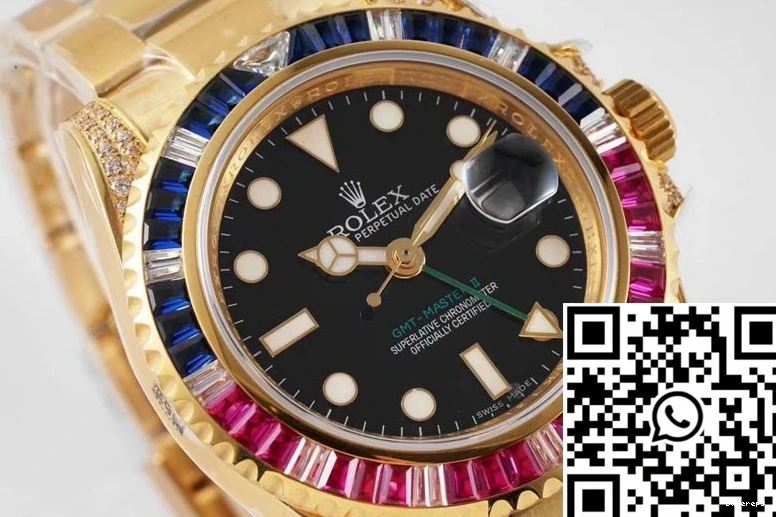 116758 Rolex GMT II ROF Factory SAru-78208 Dial Master Black 0301